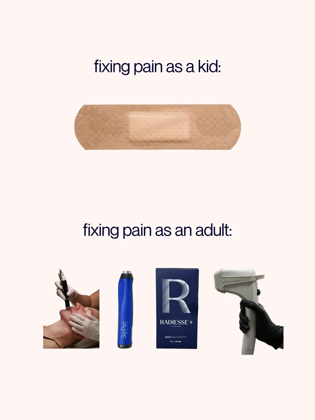 Trend template — fixing pain as a kid vs as an adult